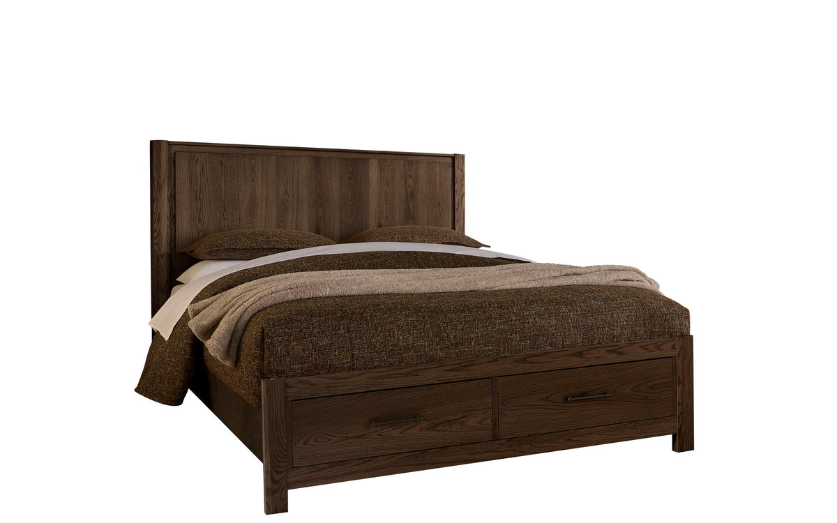Lodge & Loft - Queen Radius Poster Headboard - Dark Oak