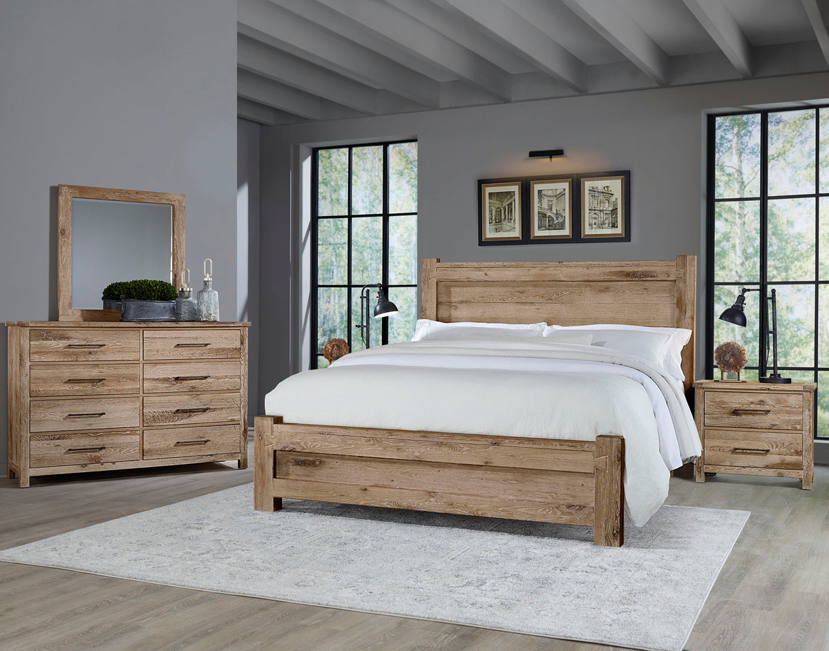 Dovetail - King Poster Footboard - Sun Bleached White