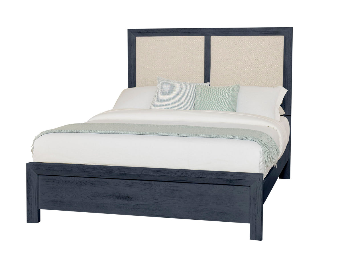 Custom Express - King Upholstered Bed Footboard - Indigo
