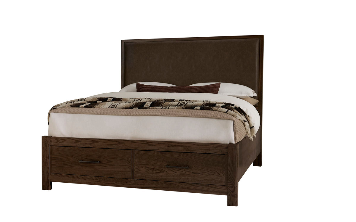 Lodge & Loft - Queen Storage Footboard - Dark Oak