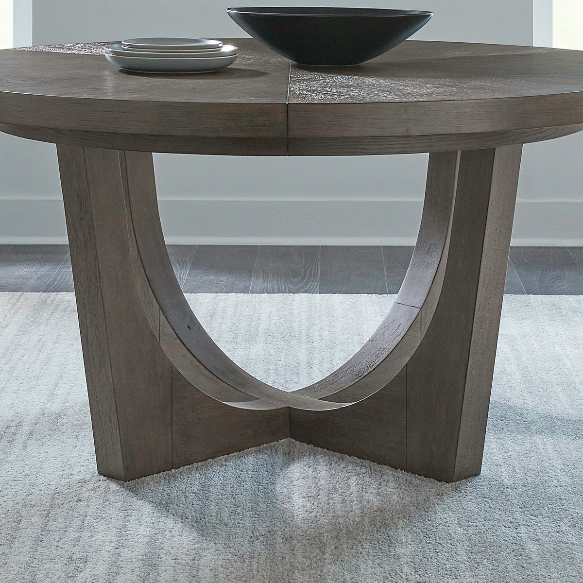 Cascade Falls - Round Pedestal Table Base - Satin Espresso