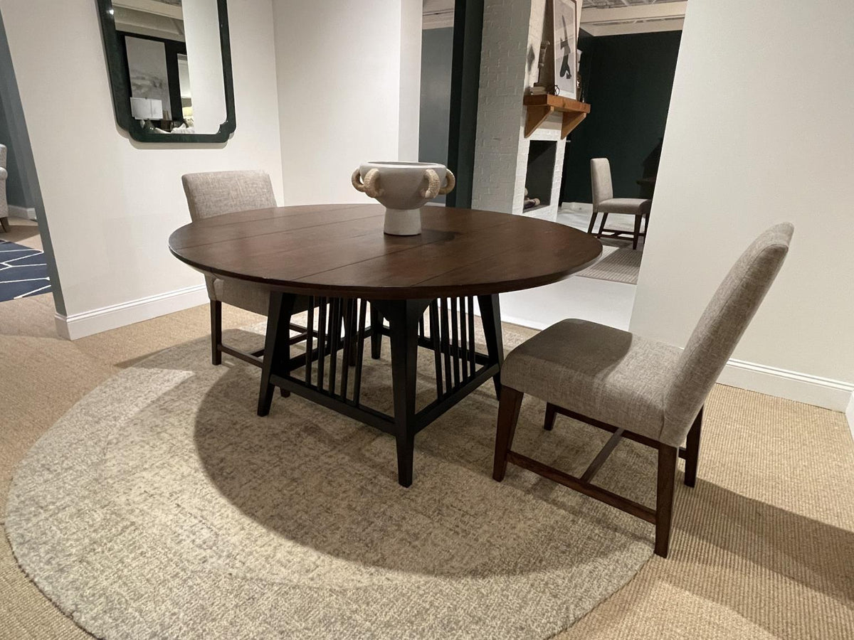 Fenmore - Round Dining Table Top - Mocha And Distressed Cherry