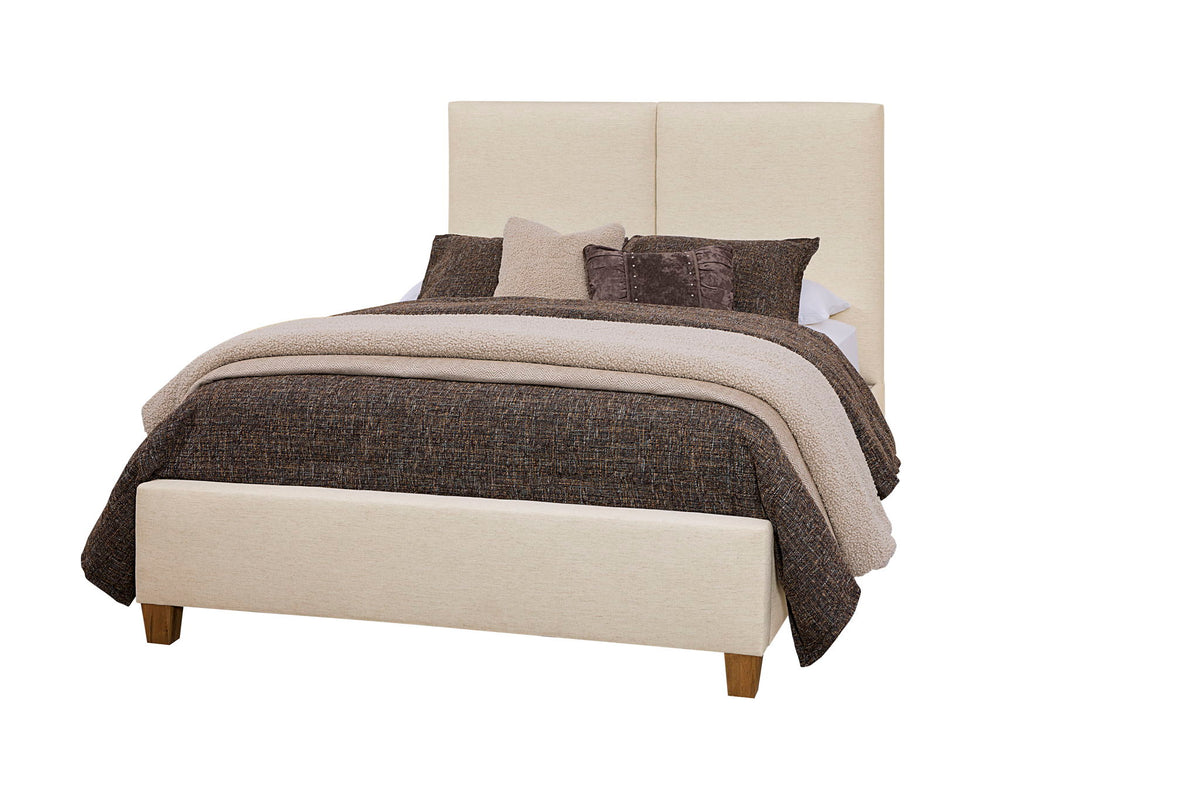 Joinery - King Upholstered Headboard - Ivory Cream / Washed White Oak