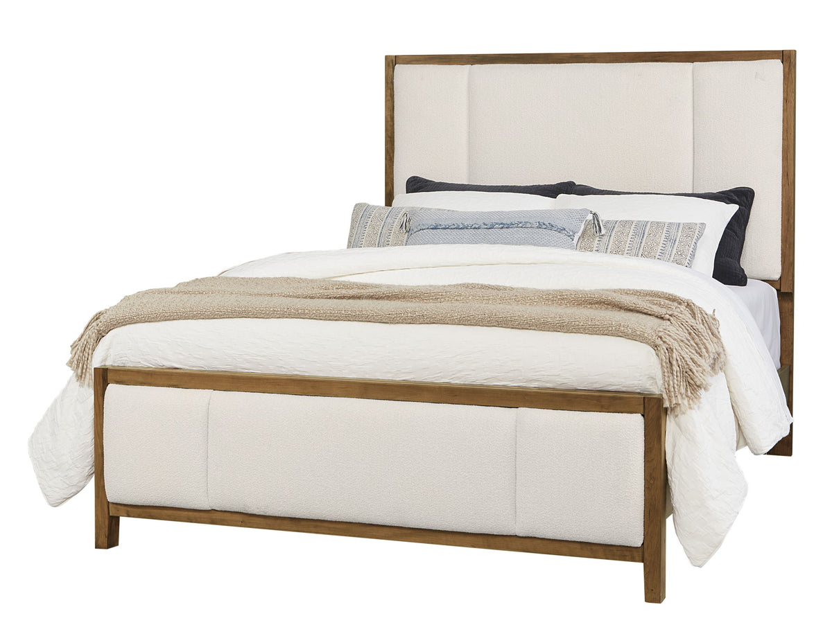 Crafted Cherry - Erin's Queen Upholstered Footboard - Medium Cherry