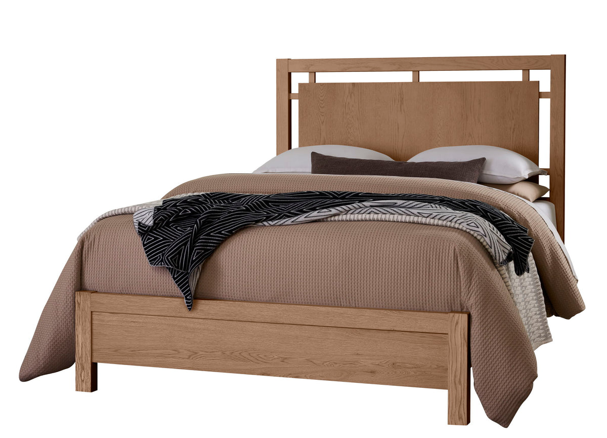 Lodge & Loft - Queen Floating Panel Footboard - Blond Oak