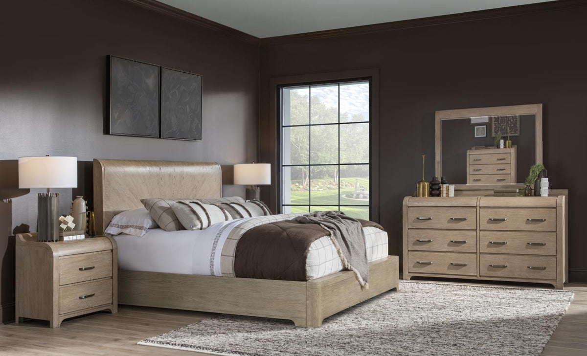 Flow - Complete Upholstered Sleigh Bed With Storage Footboard