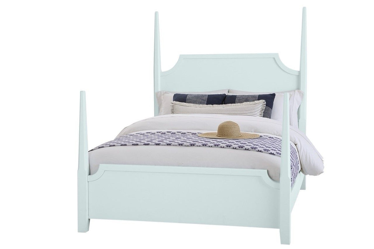 Tide & Timber - Queen Pencil Post Footboard - Blue Maple