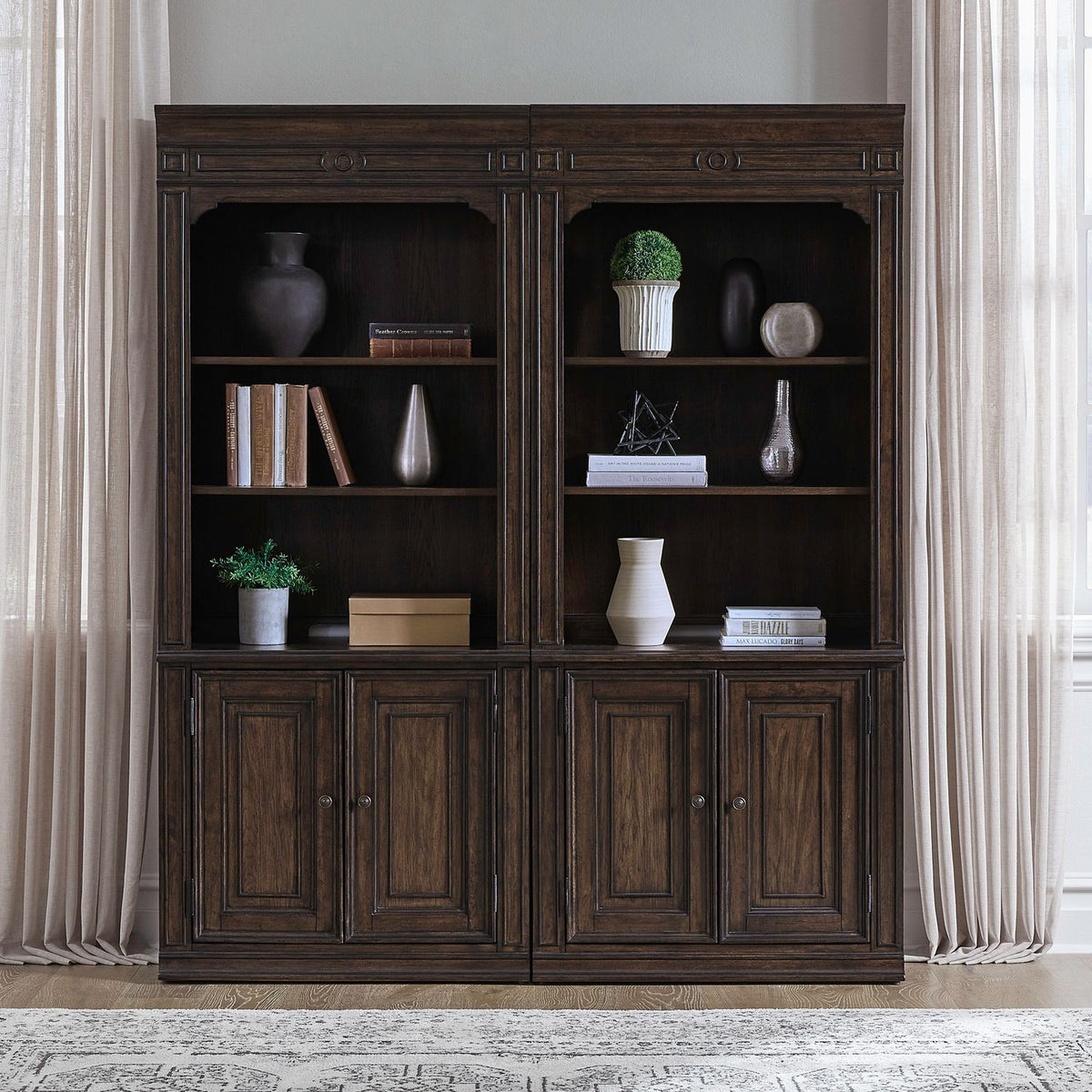 Provence Park - Bunching Bookcase (Set of 2) - Chateau Brown
