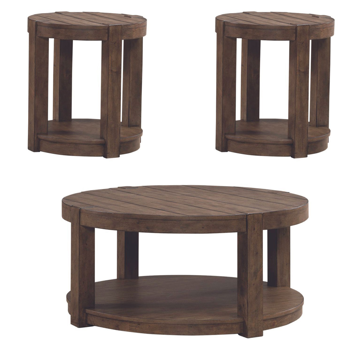 Broadmore - Optional 3 Piece Set - Cobblestone Brown