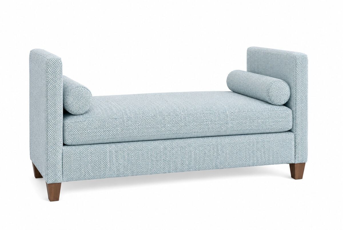 Tide & Timber - Upholstered Daybed - Ocean Blue / Clear Oak