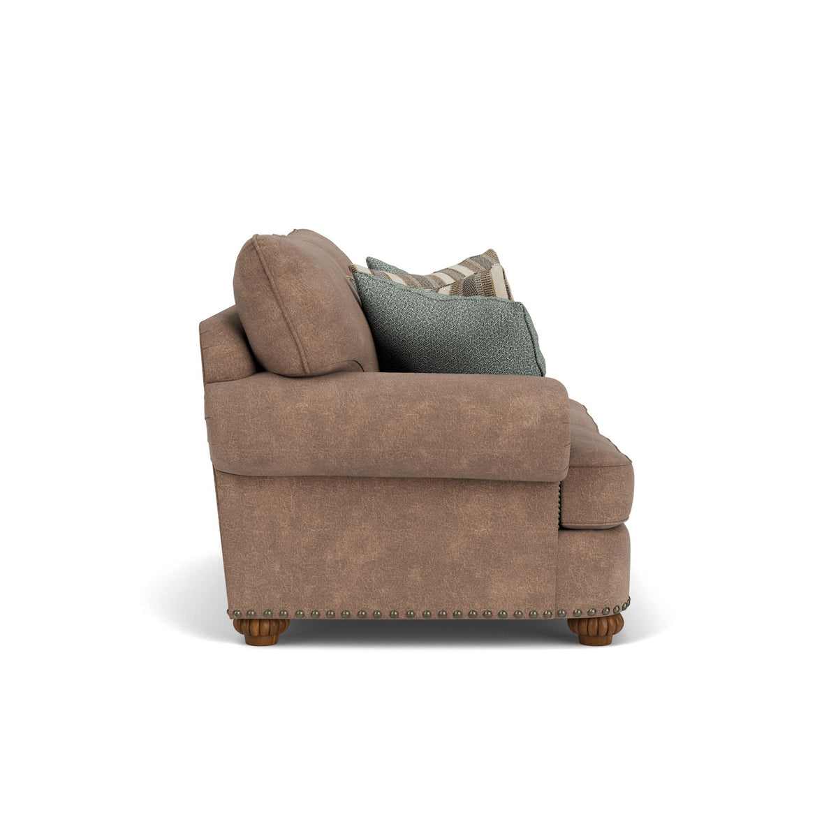 Patterson - Fabric Loveseat, Nailhead Trim