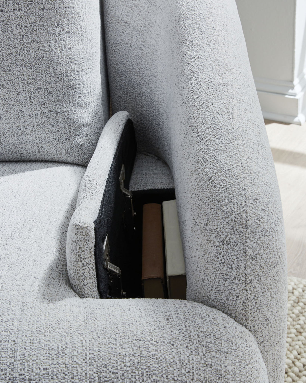 Alainmont Next-Gen Nuvella - Swivel Power Recliner - Stone