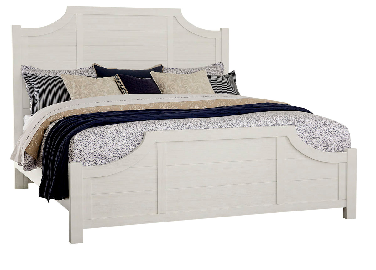 Maple Road - King Scalloped Headboard - Soft White
