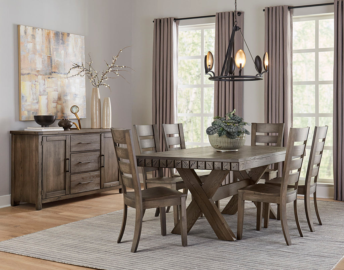 Dovetail - Table Base For 602 Top - Aged Gray