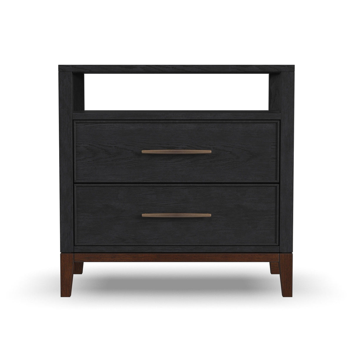 Waterfall - Nightstand - Black