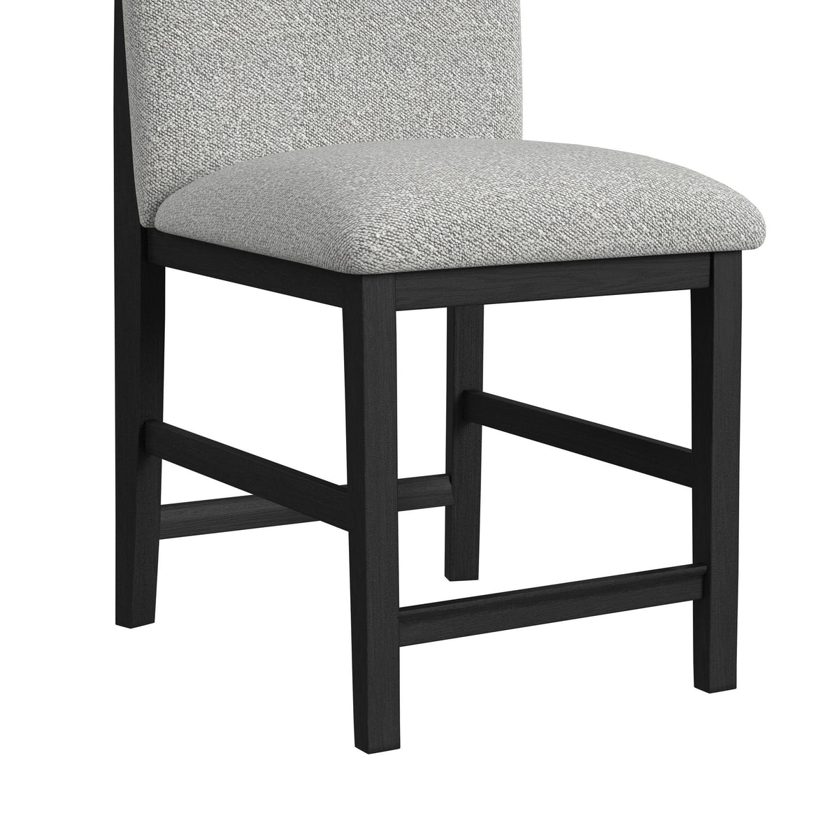 Portland - Square Back Counter Stool (Set of 2) - Black / Gray