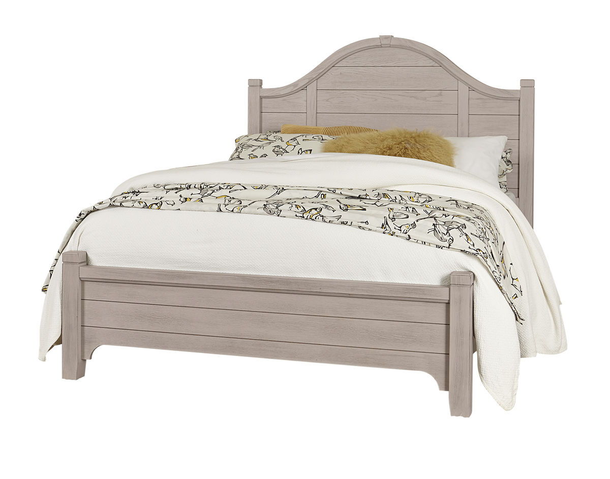 Bungalow - Queen Arch Headboard - Dover Grey Two Tone