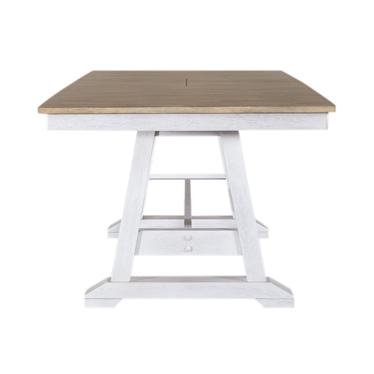 Lindsey Farm - Trestle Table Top - Weathered White & Sandstone