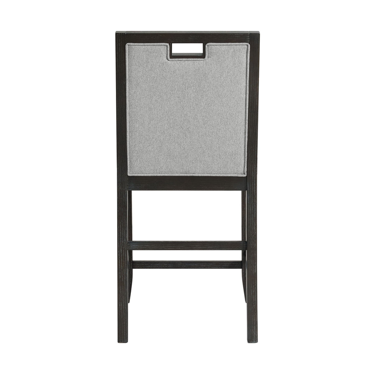 Elodie - Fabric Counter Chair (Set of 2) - Charcoal / Gray