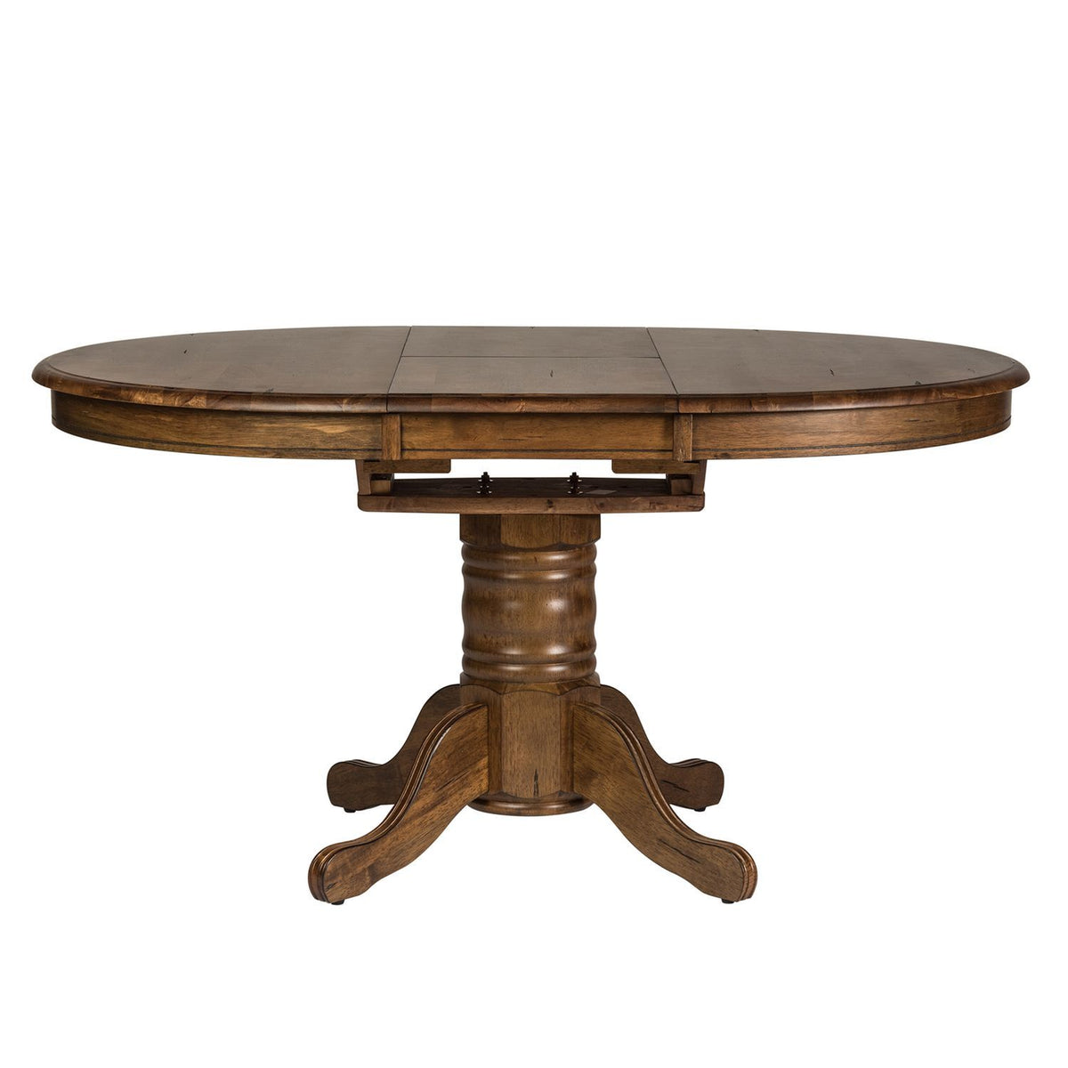 Carolina Crossing - Oval Pedestal Table Base - Antique Honey