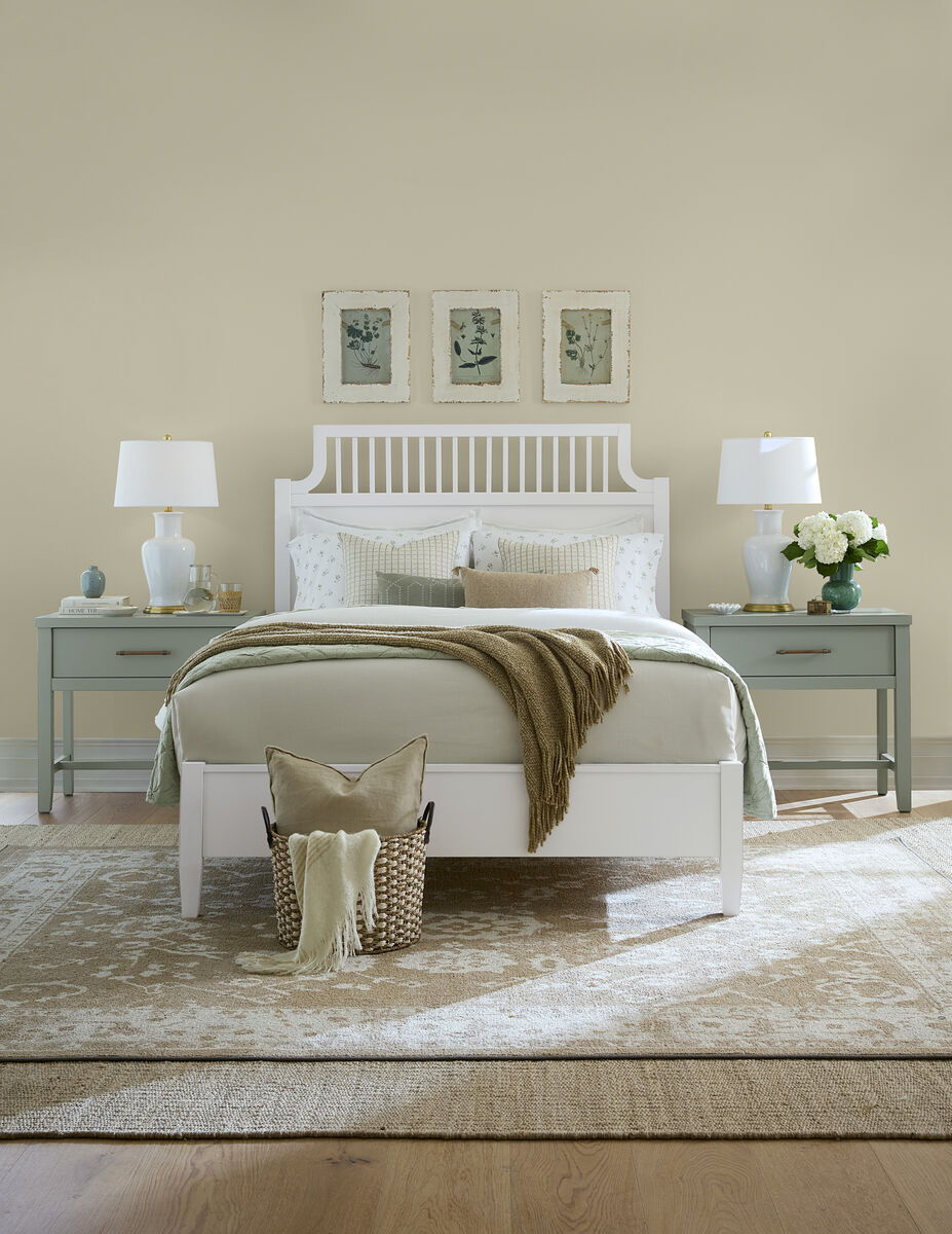 Pure Maple - King Garden Headboard - Cottage White
