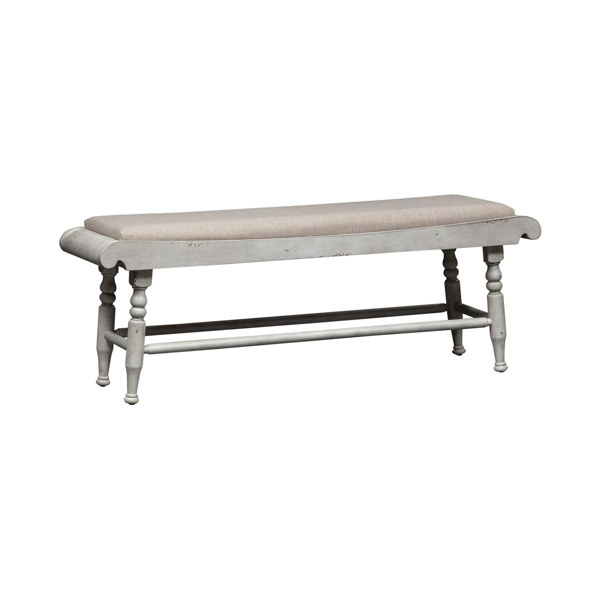 Whitney - Bench - Antique Linen / Weathered Gray