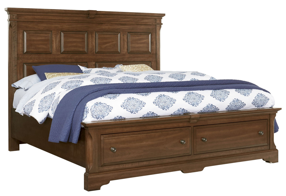 Heritage - Queen Mansion Bed Headboard - Amish Cherry