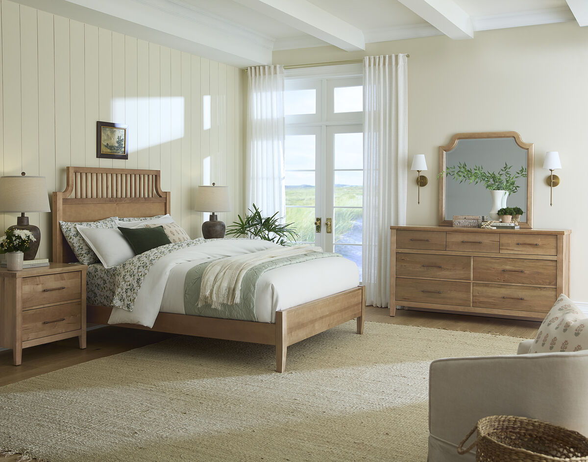 Pure Maple - Queen Garden Footboard - Natural Maple