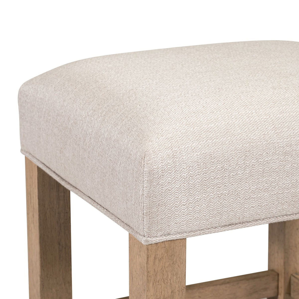 Corso - Upholstered Console Stool - Natural & Concrete