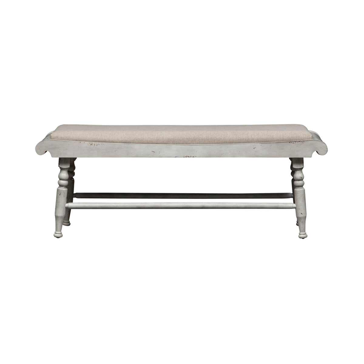 Whitney - Bench - Antique Linen / Weathered Gray
