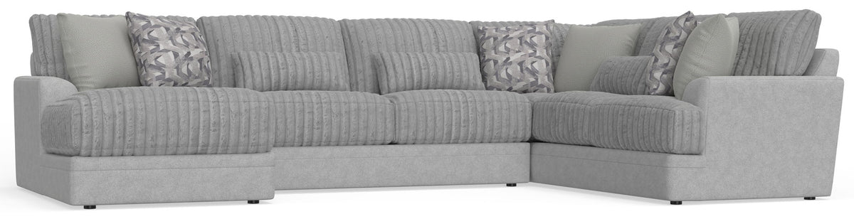 Titan - Sectional With Comfort Coil Seating And Accent Pillows Included