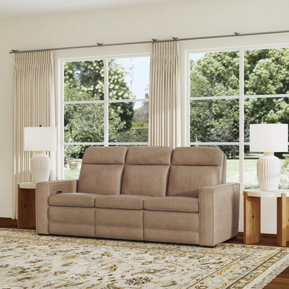 Dutch - Power Reclining Sofa With Console, Power Headrest, & Lumbar