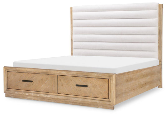 Torrance - Queen / King Storage Side Rails - Aged Driftwood