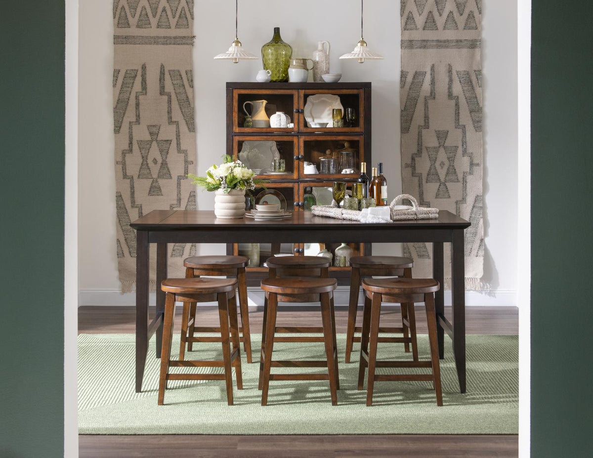 Fenmore - Counter Height Table - Mocha And Distressed Cherry