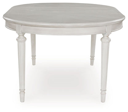 Montelaine - Oval Dining Room Extension Table - Antique White