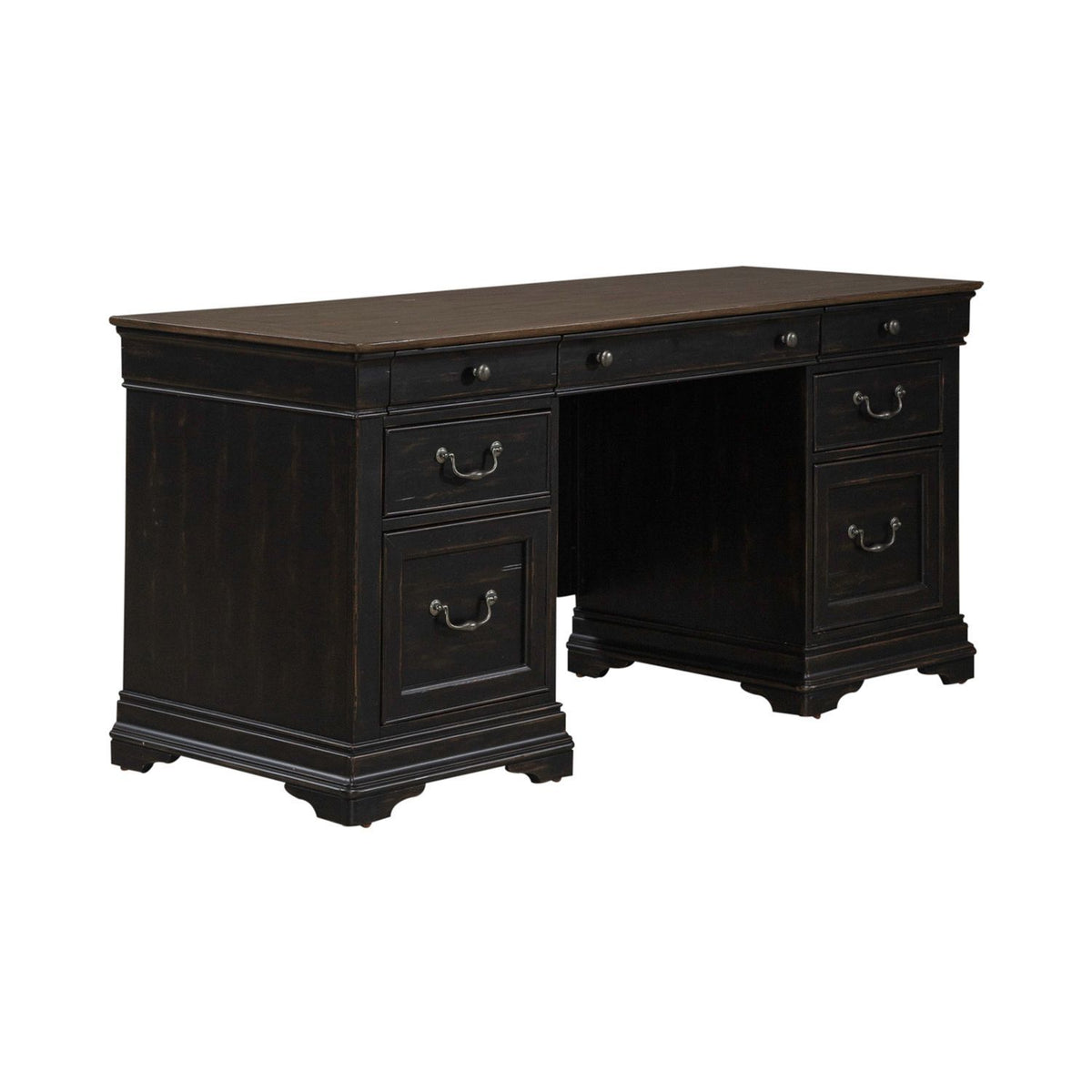 Meritage - Jr Executive Credenza - Aged Charcoal