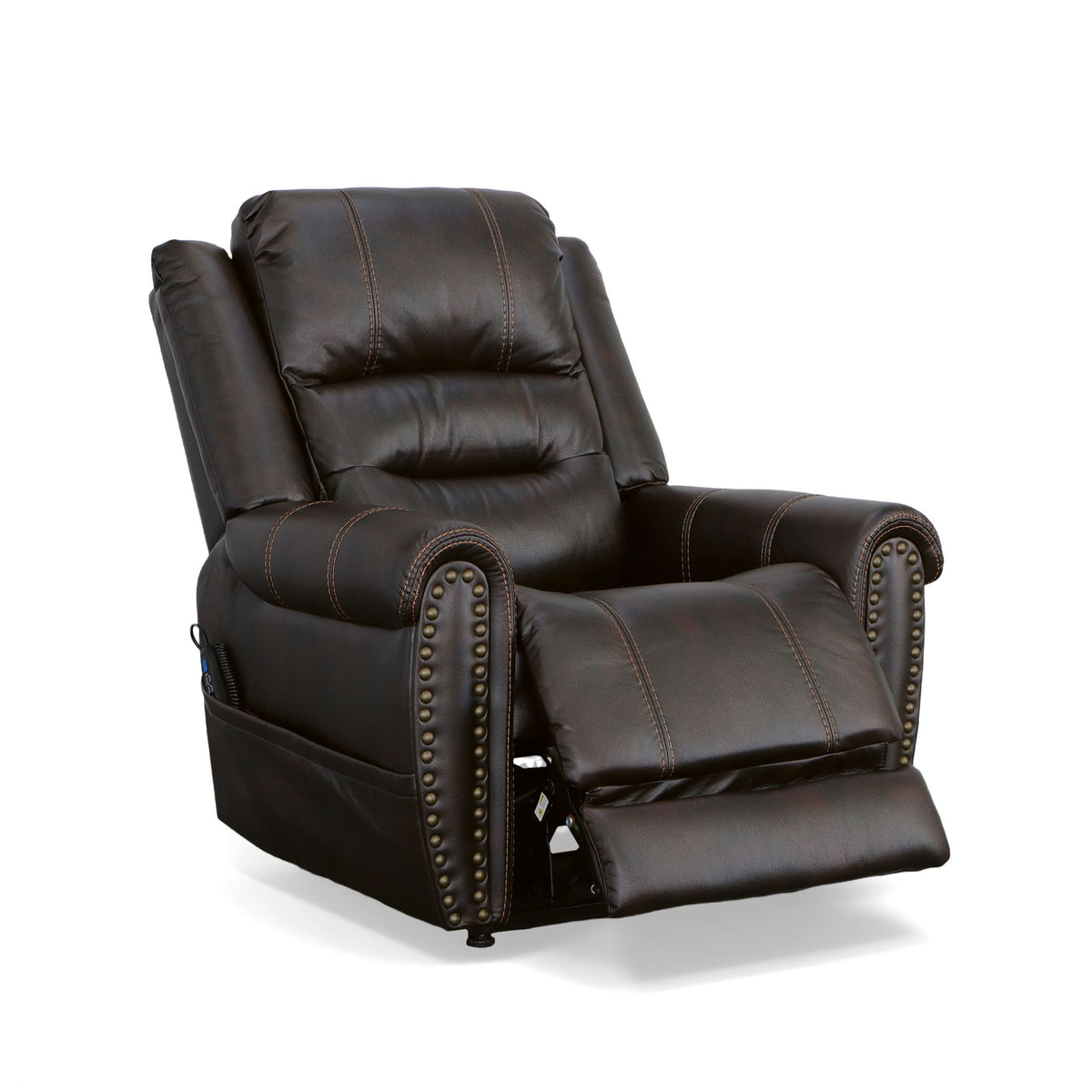 Oscar - Power Lift Recliner With Right-Hand Control & Power Headrest - Molasses