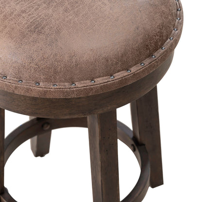 Paradise Valley - Upholstered Console Stool - Saddle Brown