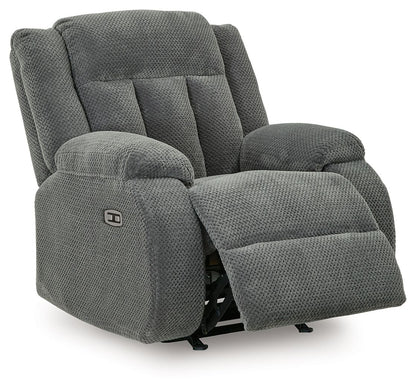 Observation - Power Rocker Recliner - Steel