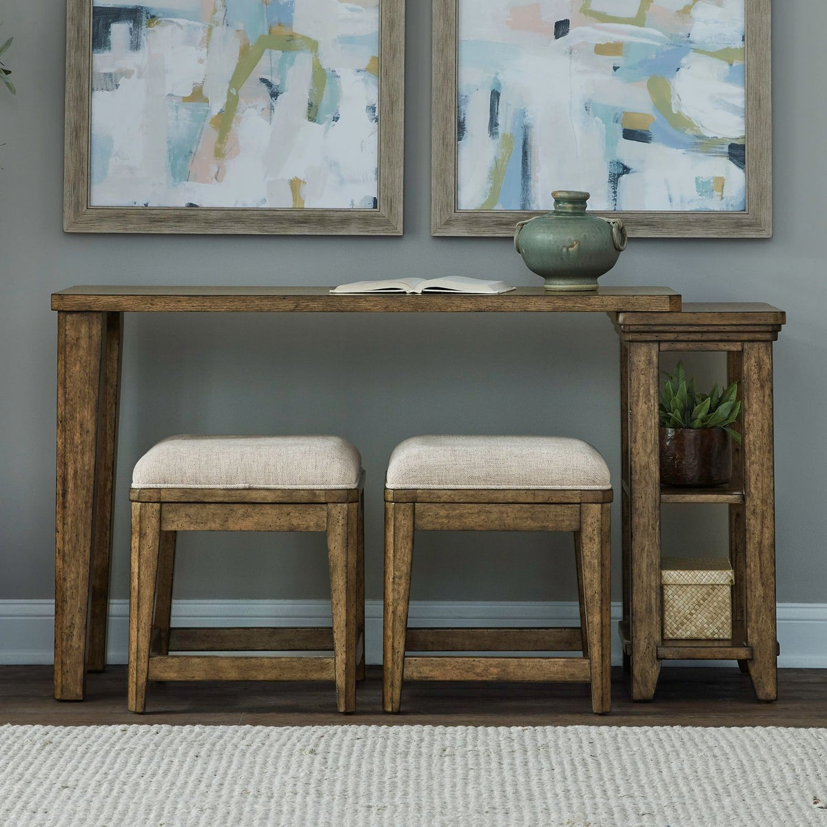 Carolina Park - 3 Piece Console Set - Amber Brown