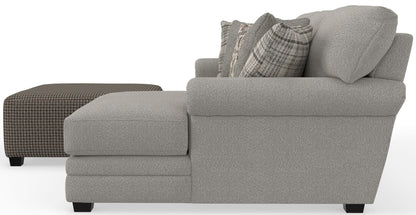 Livingston - Sectional With Comfort Coil Seating, 40" Cocktail Ottoman And Accent Pillows Included