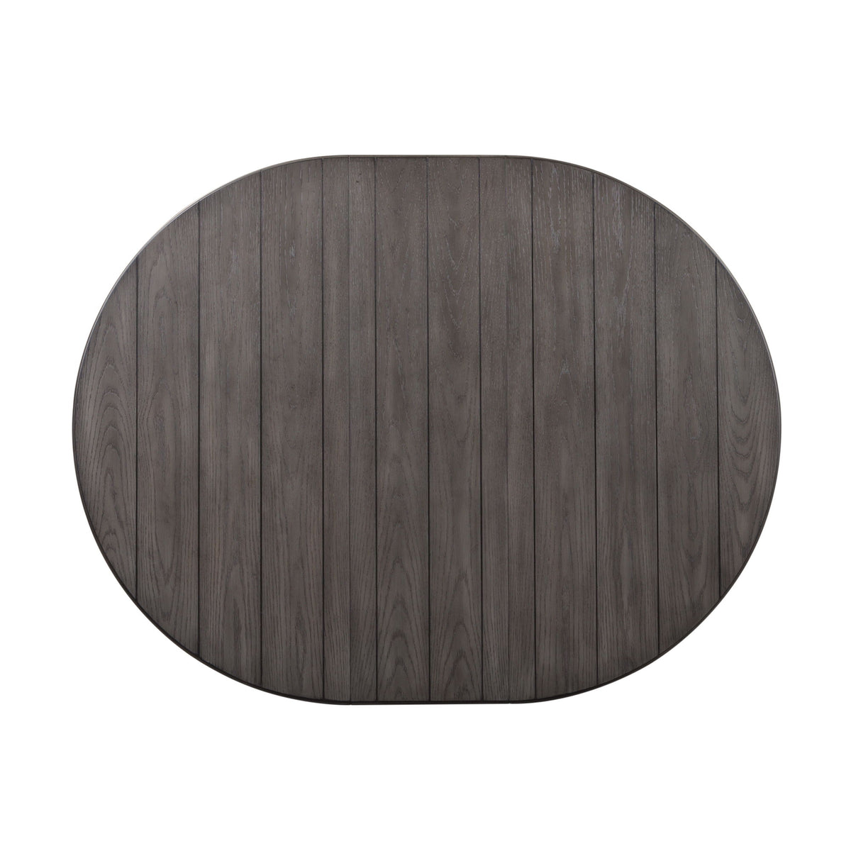 Allyson Park - Single Pedestal Table Top - Wirebrushed White / Charcoal