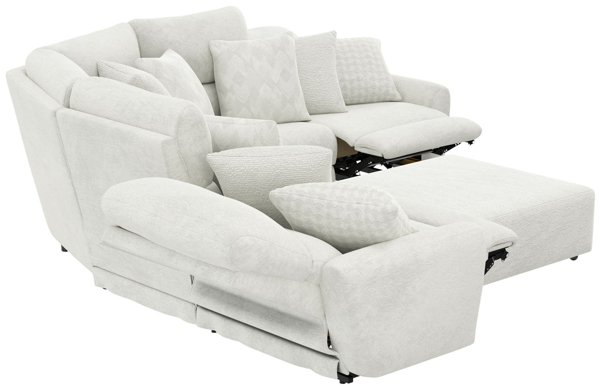 Majesty - Deep Seating Power Reclining Sectional And Ottoman