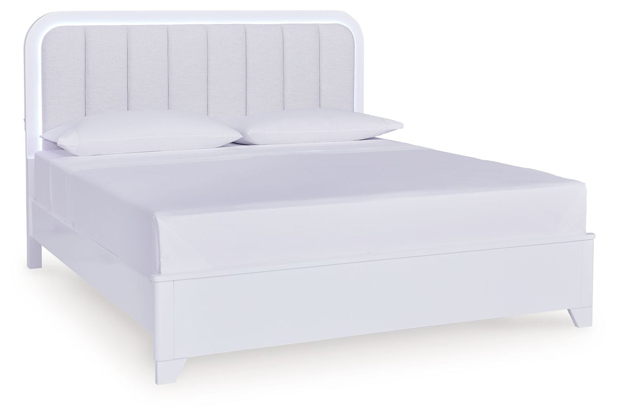 Jarlee - Upholstered Panel Bed