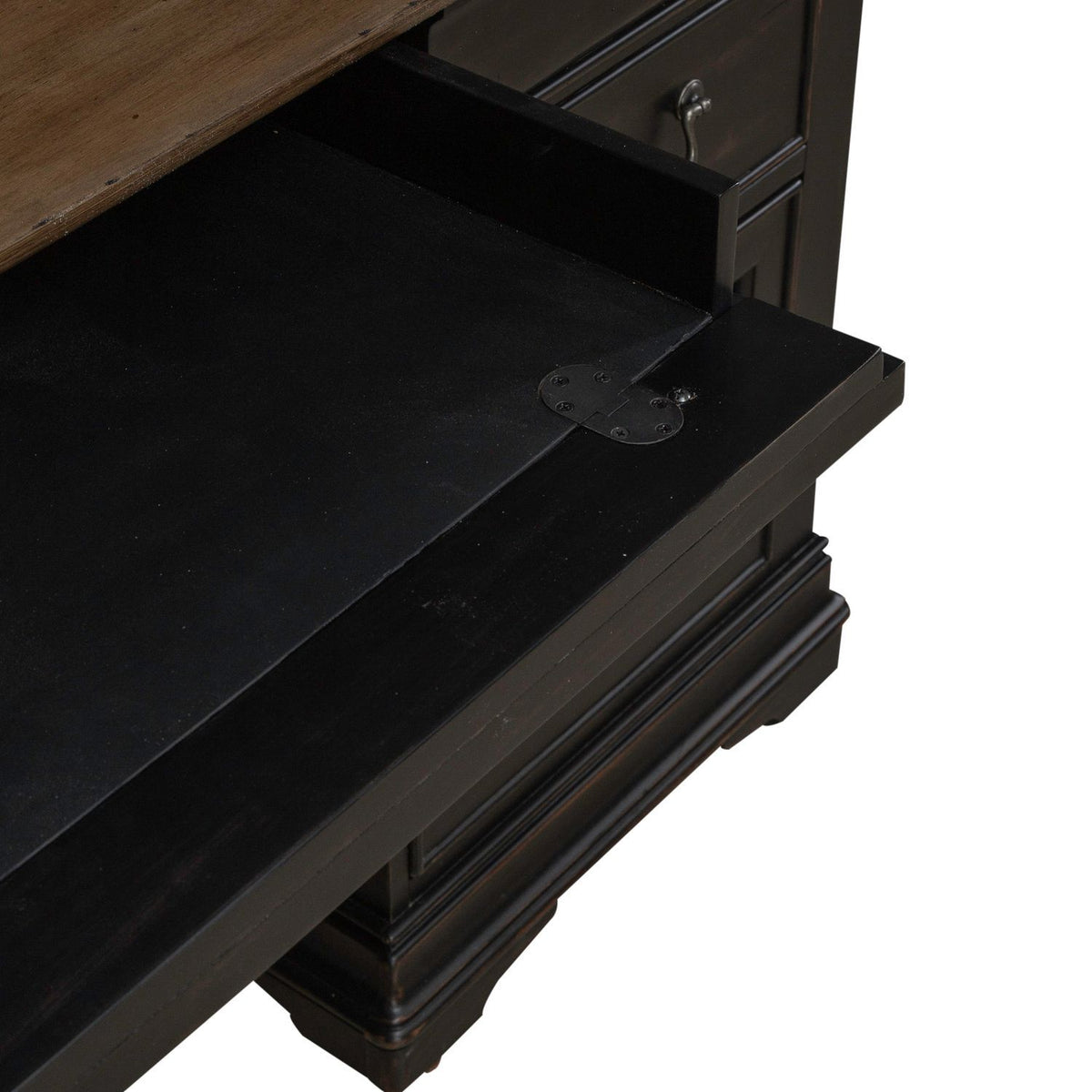 Meritage - Credenza & Hutch - Aged Charcoal