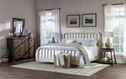 Lake House - Two Tone Dresser - Pinecone And Dried Tobacco