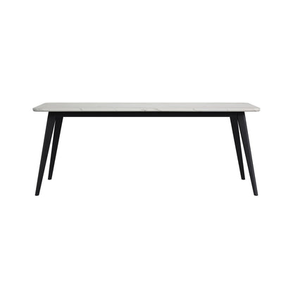 Marlene - Dining Table With White Faux Marble Top - White