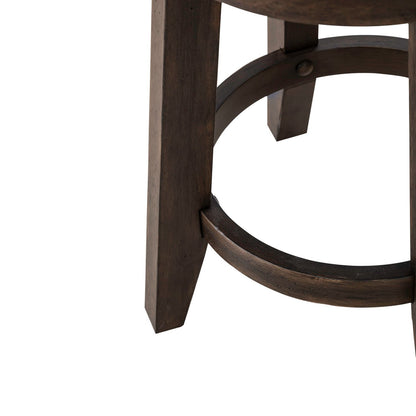 Paradise Valley - Upholstered Console Stool - Saddle Brown