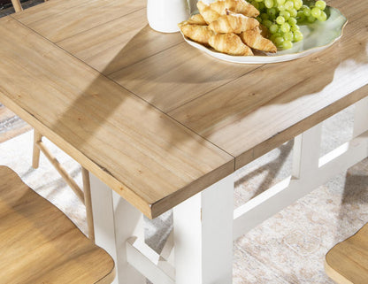 XXX's And OOO's - Counter Height Dining Table - Two Tone