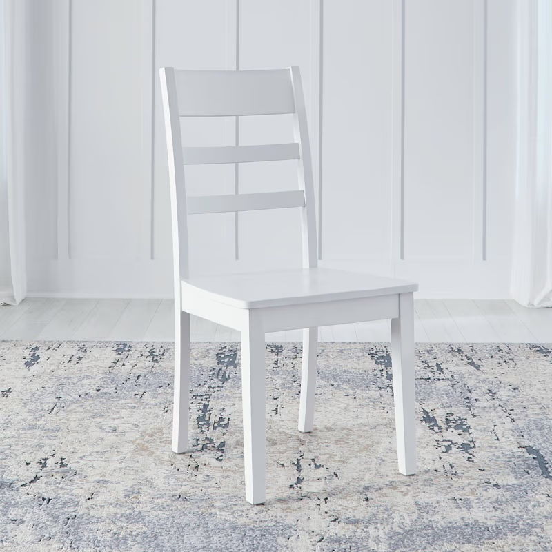 Landale - Ladderback Side Chair - Chestnut & White